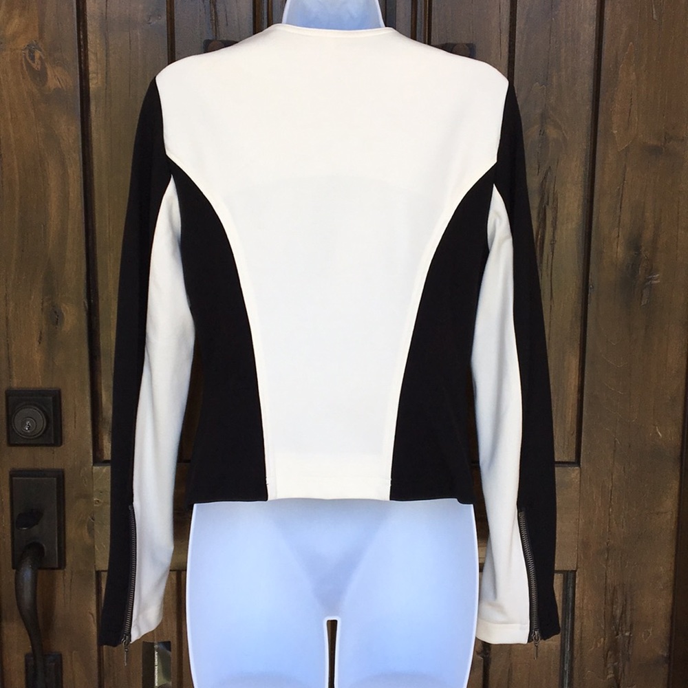 INC Ponte-Knit Color Block Jacket S - Picture 5 of 8